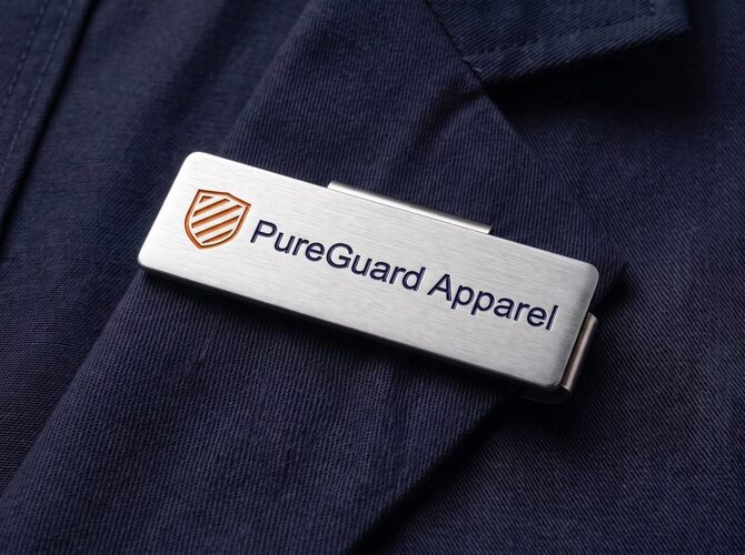 Personalised name tags for uniforms
